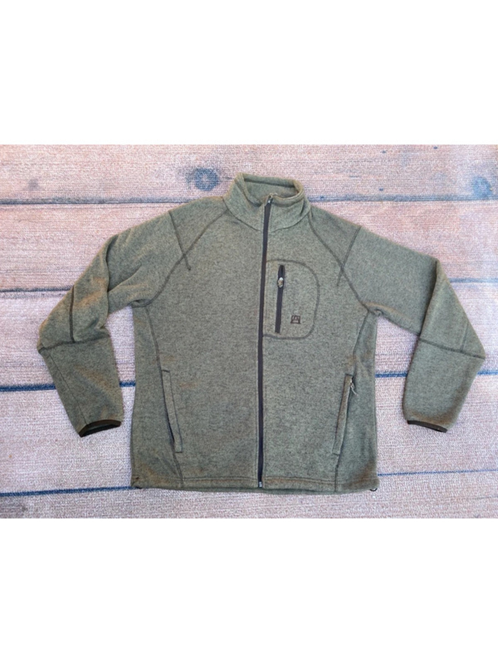 Avalanche full zip Fleece sweatshirt gray XL rugged utility workwear gorpcore